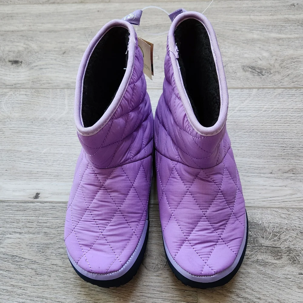 Kamik Purple Boot Girls 5 Puffy Mid Slipper Winter Boot Nwt